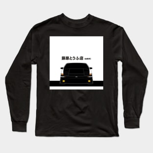 Initial D Toyota AE86 Tofu decal running in the 90s Long Sleeve T-Shirt